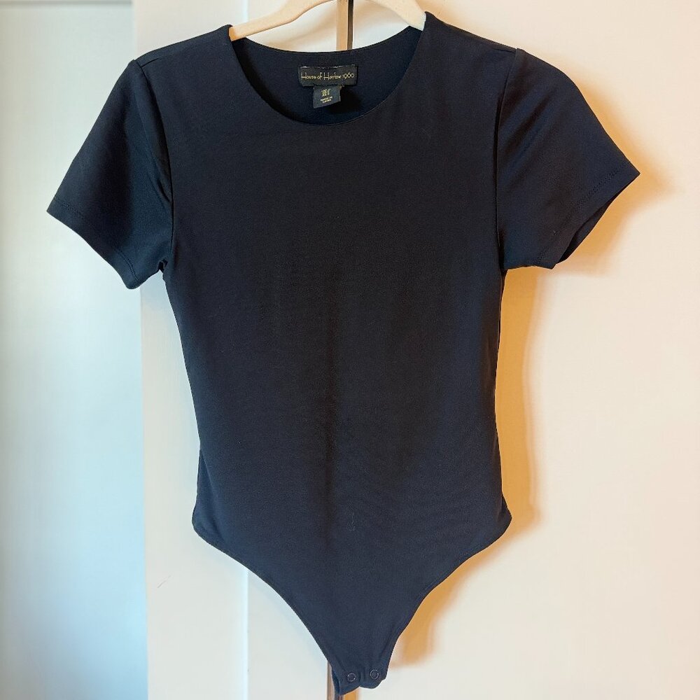 House of Harlow 1960 Black short sleeve Bodysuit